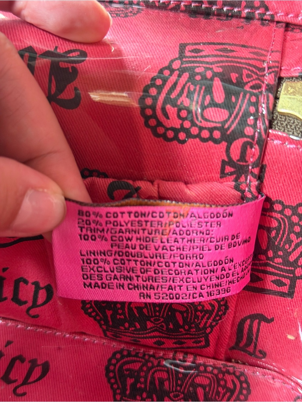 Rare Vintage Juicy Couture Pink Velour Train Case Vanity Bag Y2K McBling - Picture 9 of 12